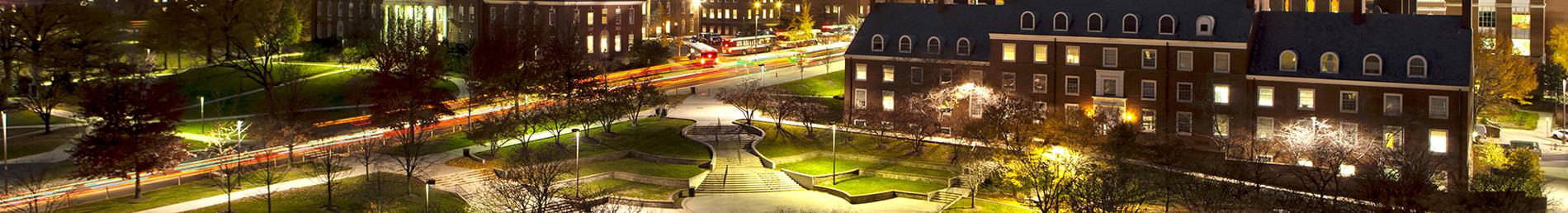 umd courtyard at night